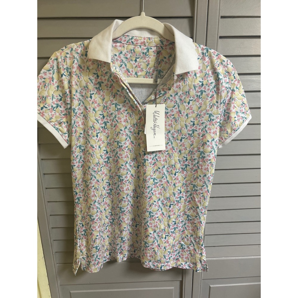 Walter Hagen Women's Floral Print‎ Short Sleeve Golf Polo Shirt